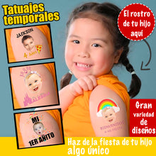 Cargar imagen en el visor de la galería, Tatuajes Temporales para cumpleaños infantil
